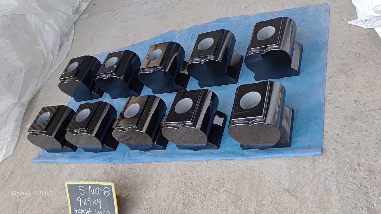 Heavy Black Vases